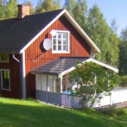 Skandinavische Holzfassade