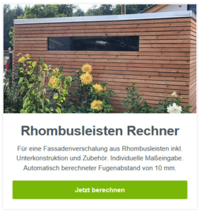 Rechner Rhombusleisten