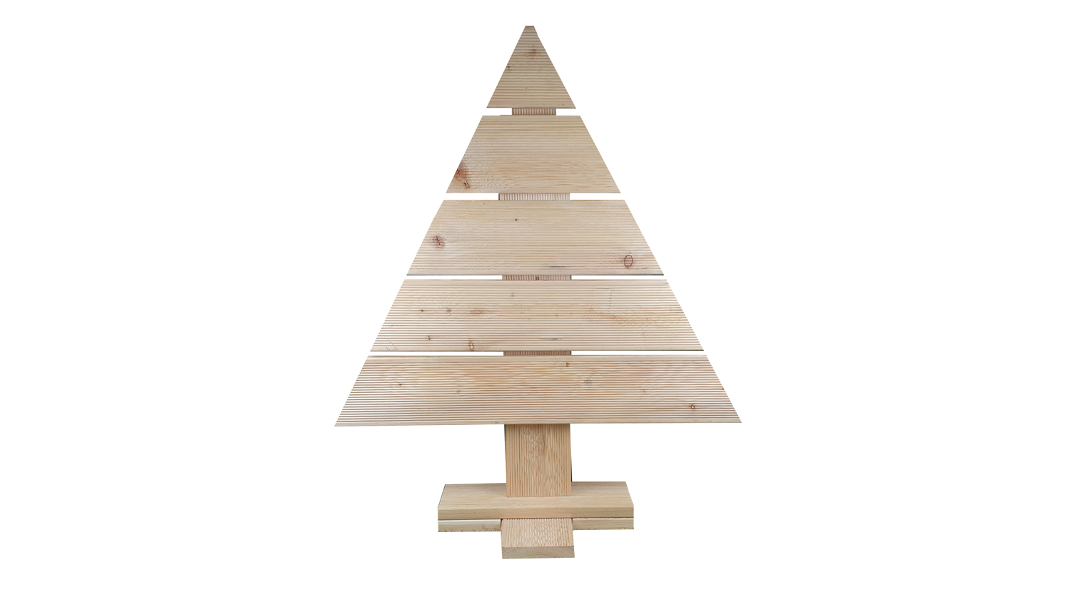 Weihnachtsbaum aus Holz, Größe M, H 0,98m 