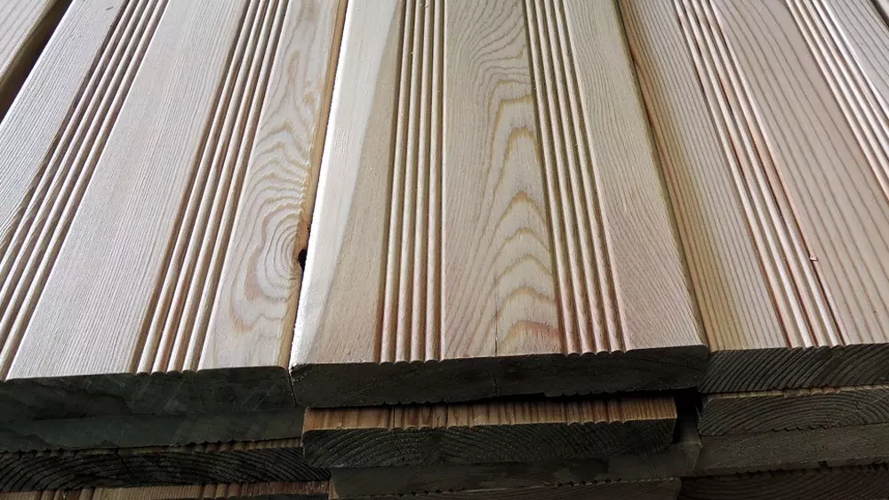 27x143mm VH A/B Terrassendielen franz. Profil sibirische Lärche, Länge 3,00m, Sonderposten 3844