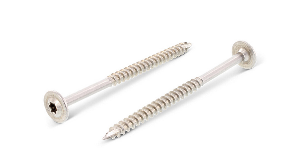 Tellerkopfschrauben A2, mit Schneidkerbe, ETA, 6,0x60/36mm, 100 Stück