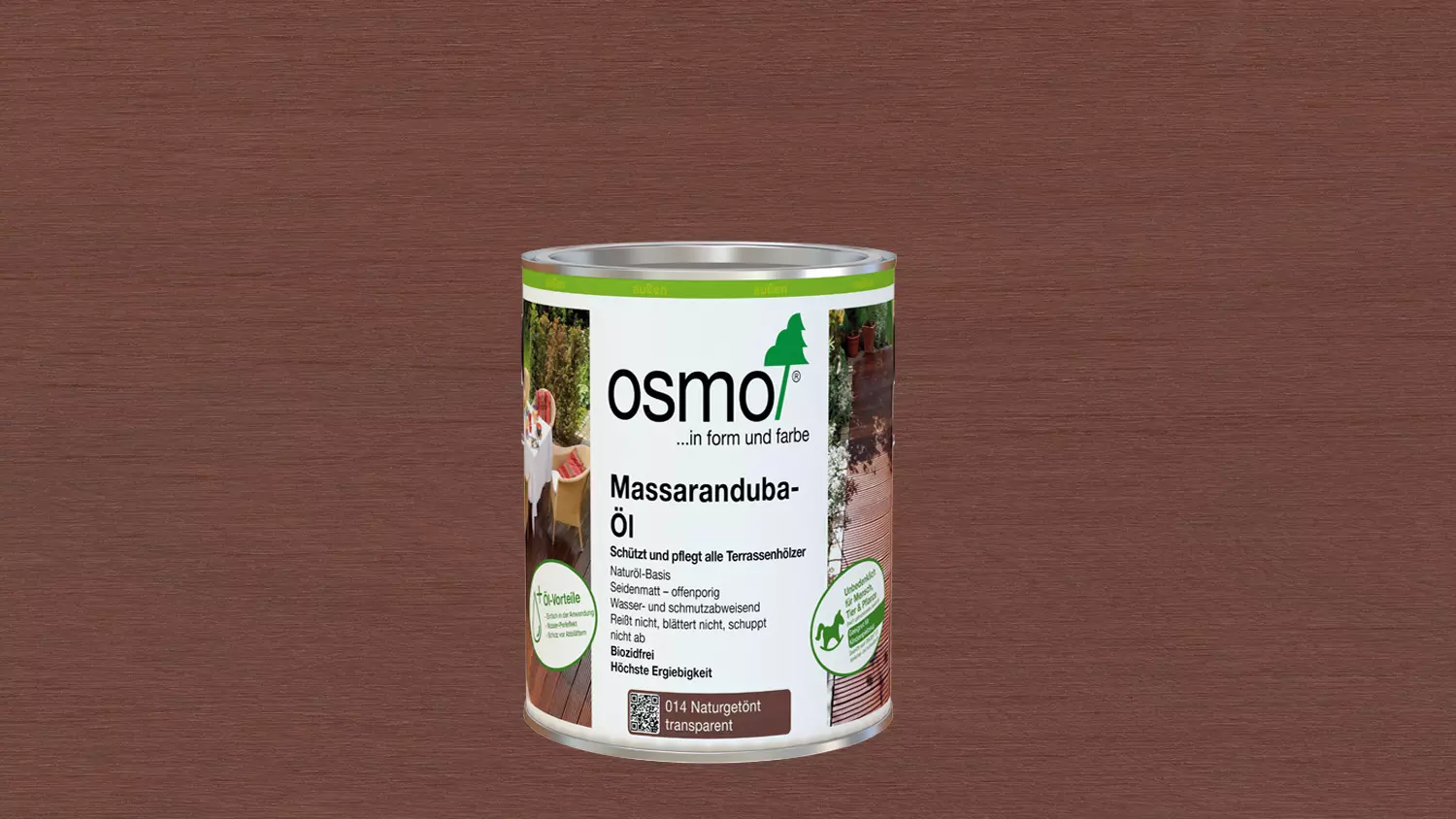 Osmo Terrassenöl 014 Massaranduba  0,75l (für Nadel- u. Edelhölzer) 