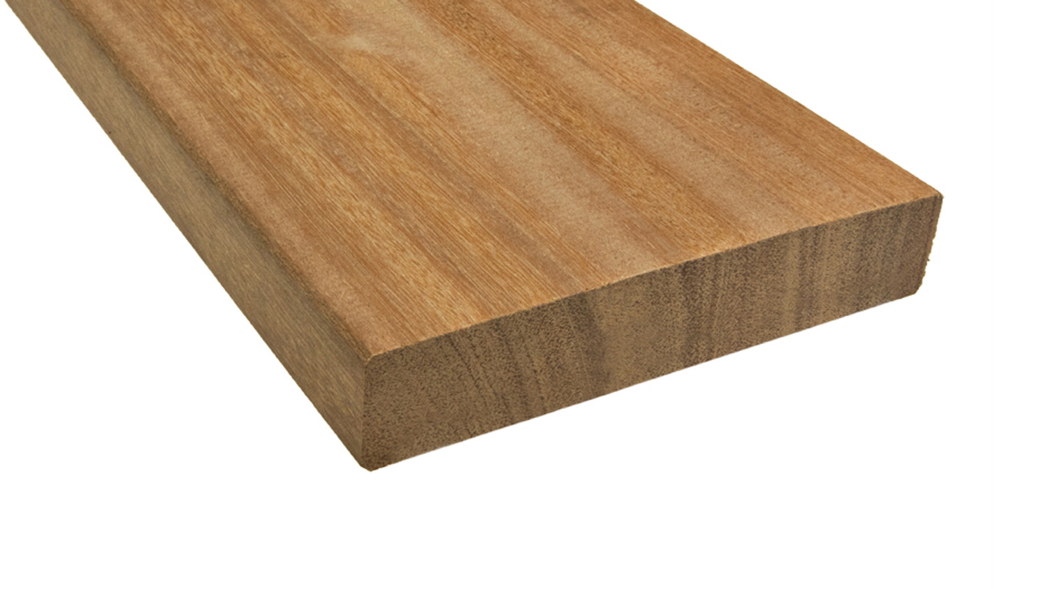 Terrassendiele Bangkirai, 25x145mm, Länge 3,96m, glatt/glatt Terrassendiele Bangkirai, 25x145mm, Länge 3,96m, glatt/glatt