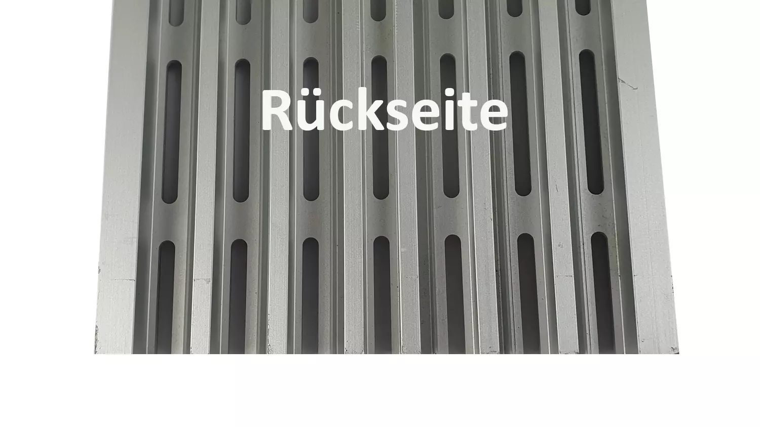 Gitterrost Entwässerungsrinne Aluminium 20x140mm, Länge 4,00m