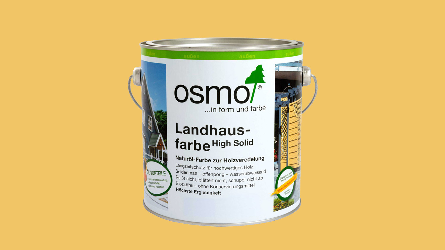Osmo Landhausfarbe 2205 Sonnengelb, 2,5l