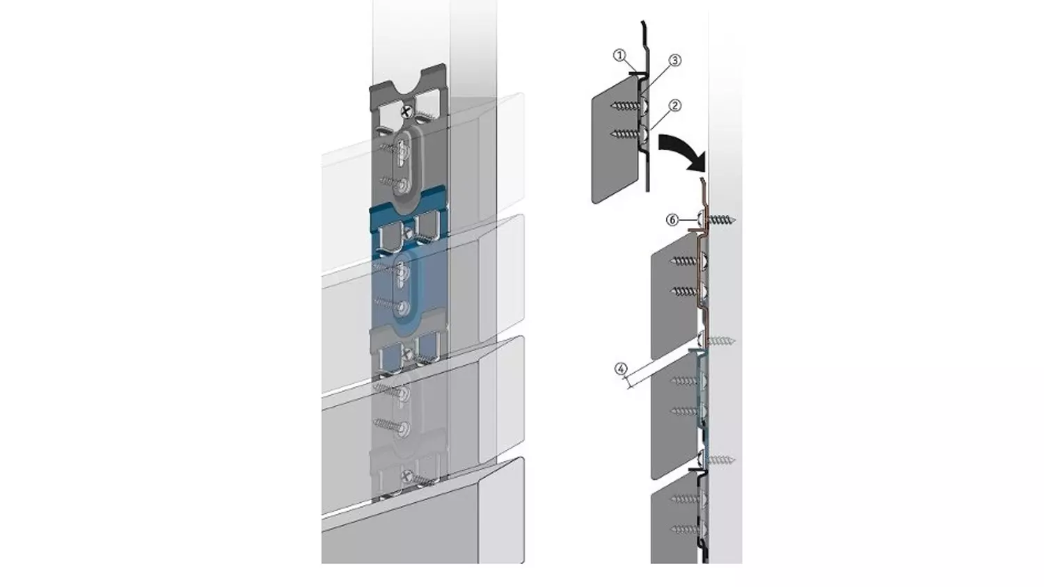 HS24 Pan-Clips für Rhombusleisten B 65-70mm, 50 Stck/Pack, PCSW 65-70, inkl. Schrauben HS24 Pan-Clips für Rhombusleisten B 65-70mm, 50 Stck/Pack, PCSW 65-70, inkl. Schrauben