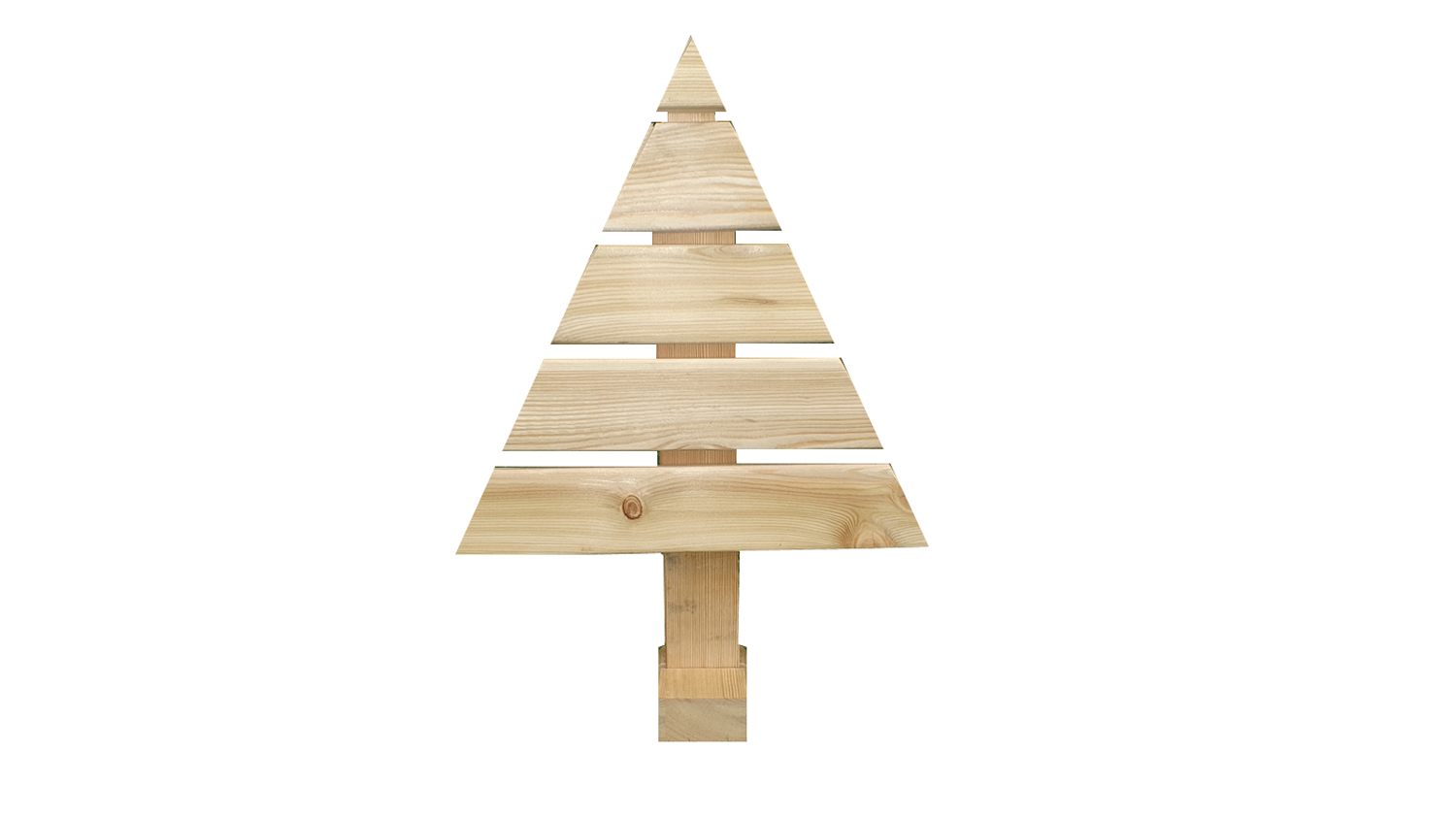 Weihnachtsbaum aus Holz, Größe S, H 0,49m  