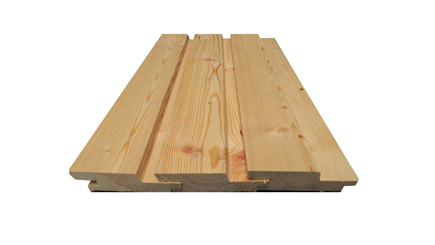 Fassadenprofil Typ R, sib. Lärche, 27x96mm, Länge 6,00m, elegant-gehobelt, Deckbreite 75mm, VEH Fassadenprofil Typ R, sib. Lärche, 27x96mm, Länge 6,00m, elegant-gehobelt, Deckbreite 75mm, VEH