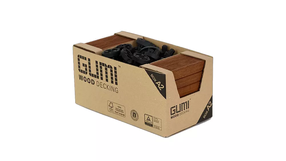 Klickfliese Gumideck Box A2 Thermoesche, 16 Dielen 21x70mm, Länge 14,4cm, Deckfläche 0,175 m² Klickfliese Gumideck Box A2 Thermoesche, 16 Dielen 21x70mm, Länge 14,4cm, Deckfläche 0,175 m²
