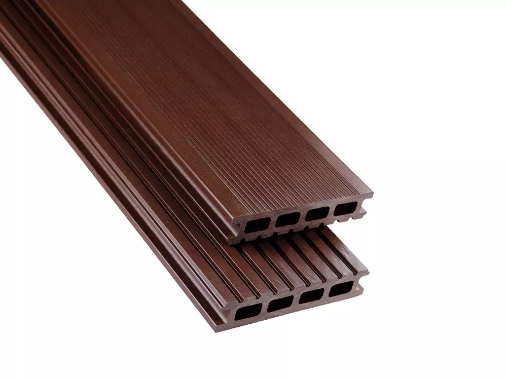 WPC Dielen HK Standard fein/grob schokobraun unbehandelt, 26x145mm, Länge 6m WPC Dielen HK Standard fein/grob schokobraun unbehandelt, 26x145mm, Länge 6m