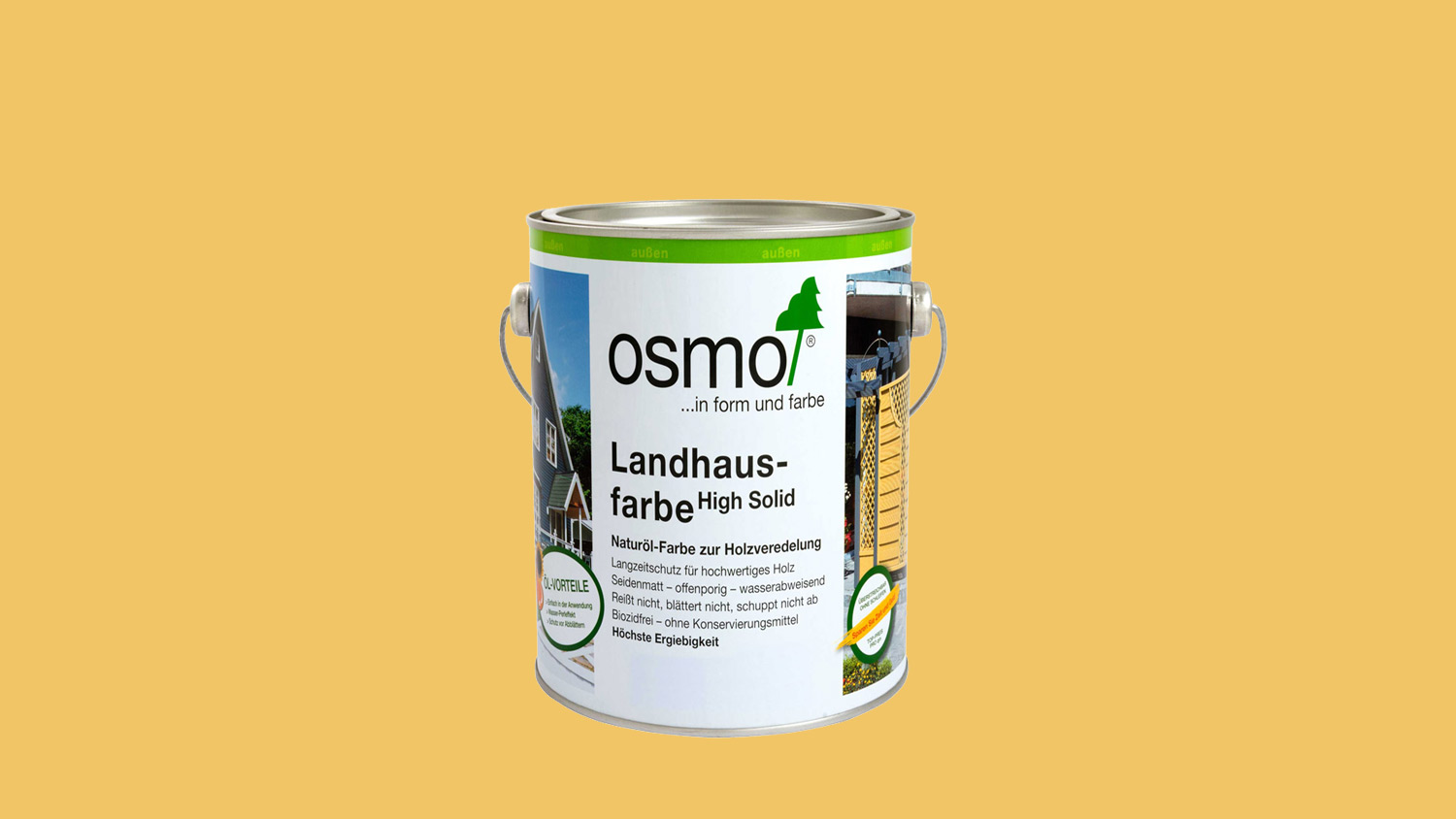 Osmo Landhausfarbe 2205 Sonnengelb, 0,75l