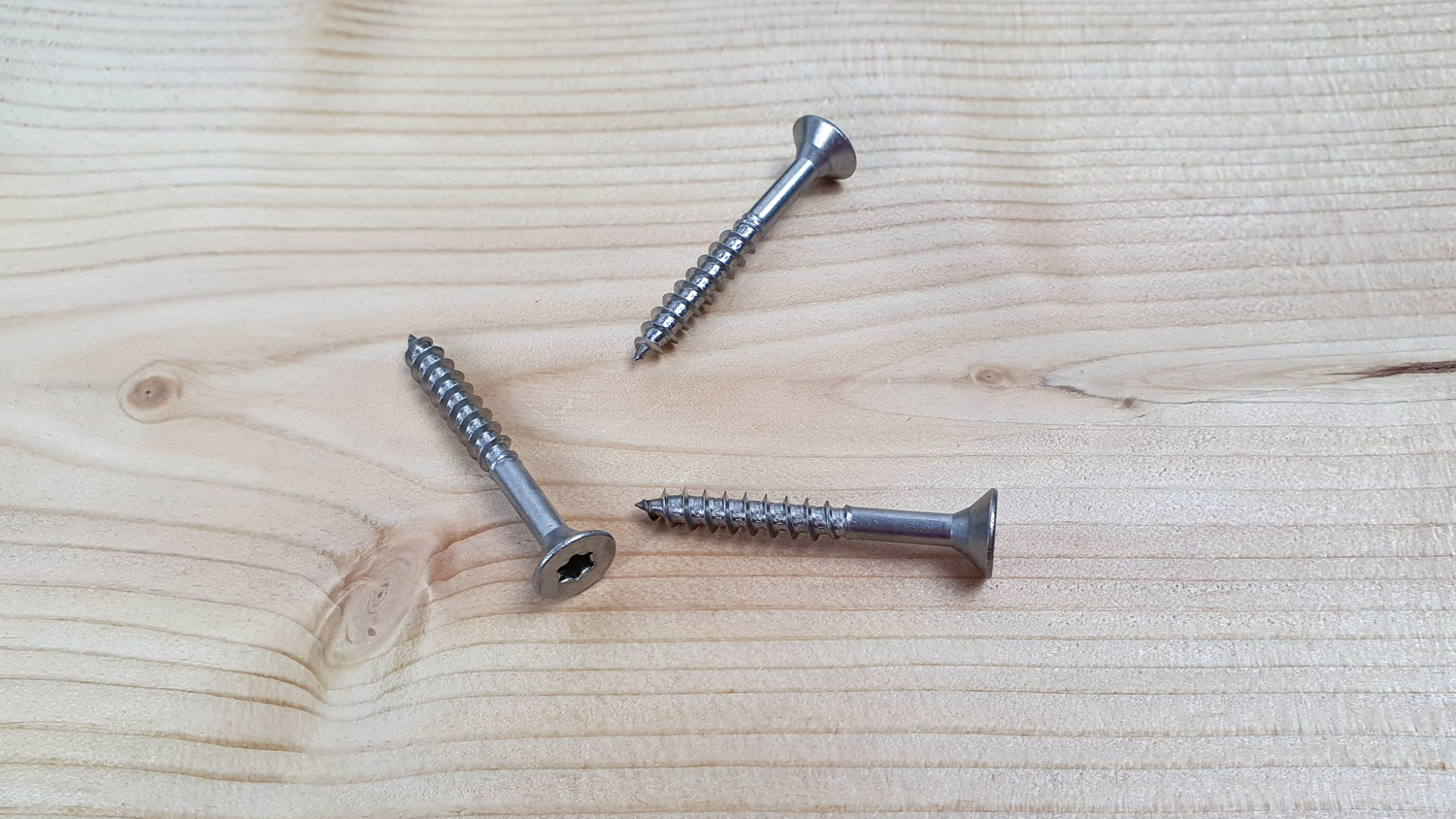 A2 Schrauben 5,0x40/24mm TX25, Senkkopf, ohne Bohrspitze, 200 Stck./Pack. A2 Schrauben 5,0x40/24mm TX25, Senkkopf, ohne Bohrspitze, 200 Stck./Pack.