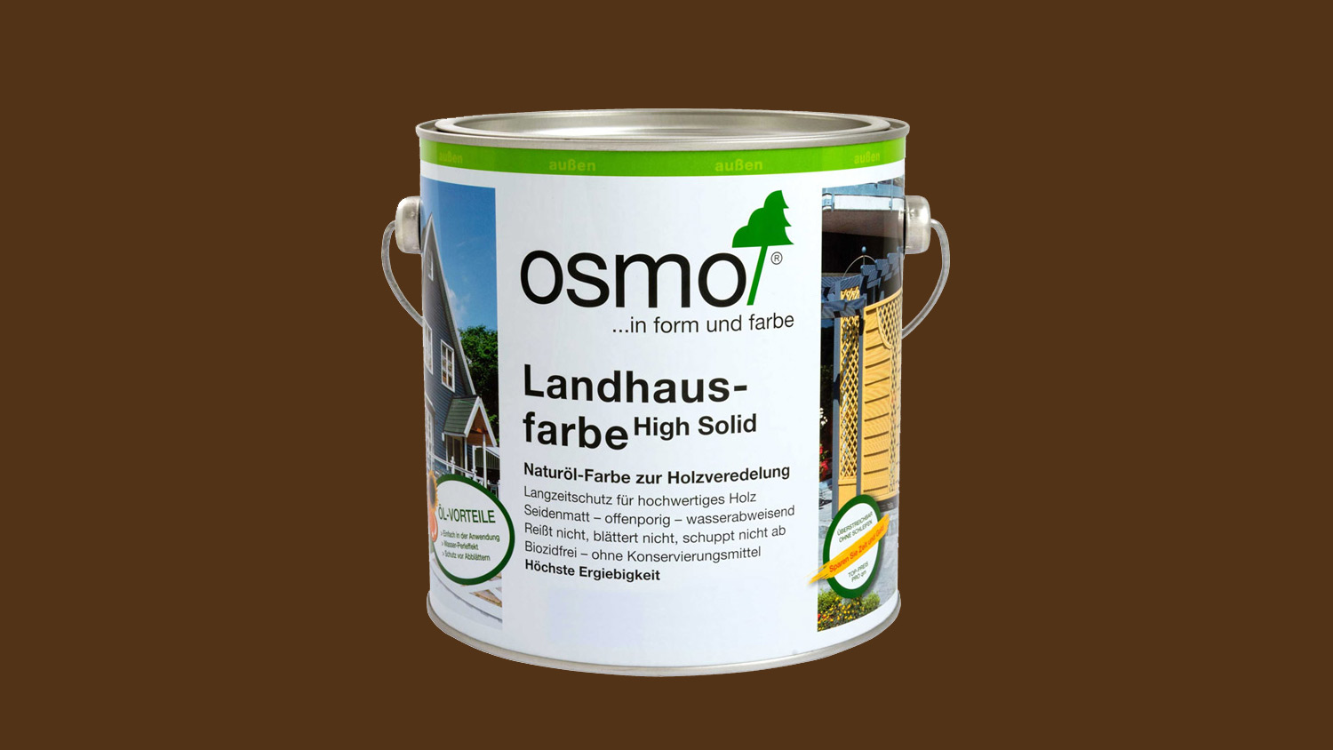 Osmo Landhausfarbe 2606 Mittelbraun, 2,5l 