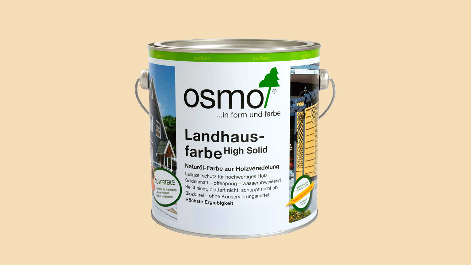 Osmo Landhausfarbe 2204 Elfenbein, 2,5l 