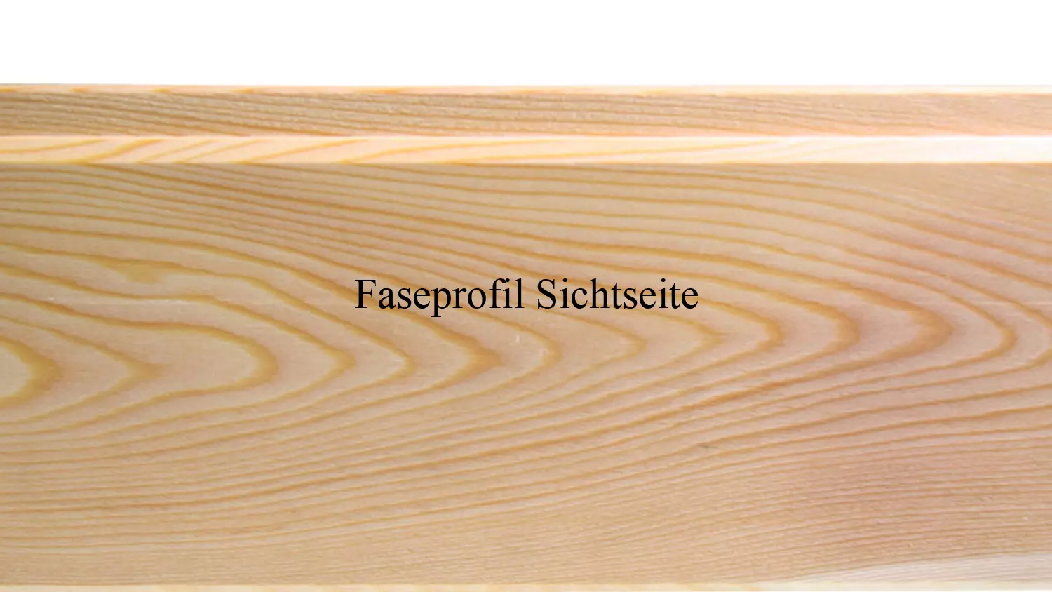 19,5 x 96mm Kombiprofil Softline/Faseprofil nord. Lärche, Länge 4,50m, B-Sort.