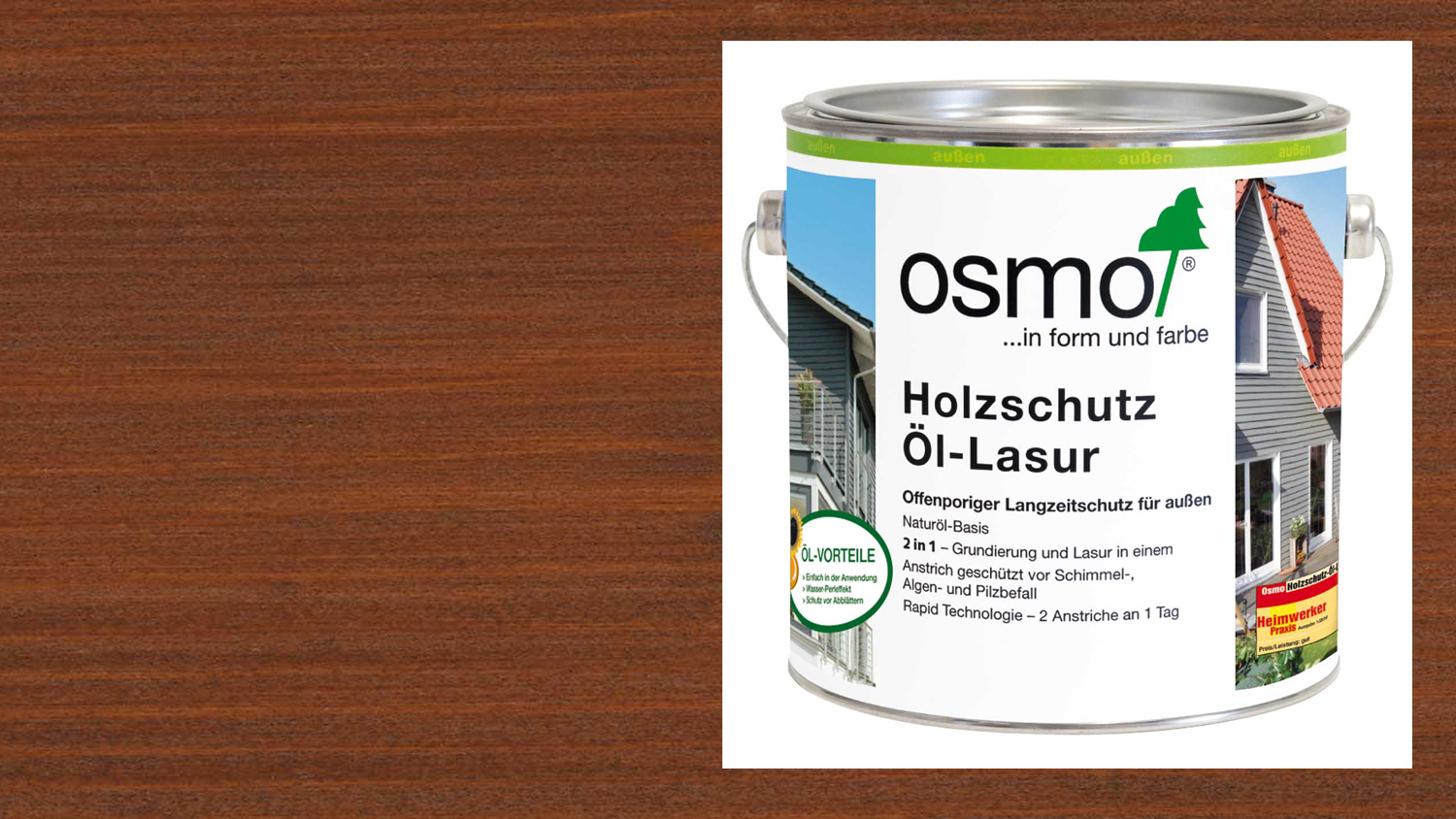 Osmo Holzschutz Öl-Lasur 708 Teak, 2,5l 