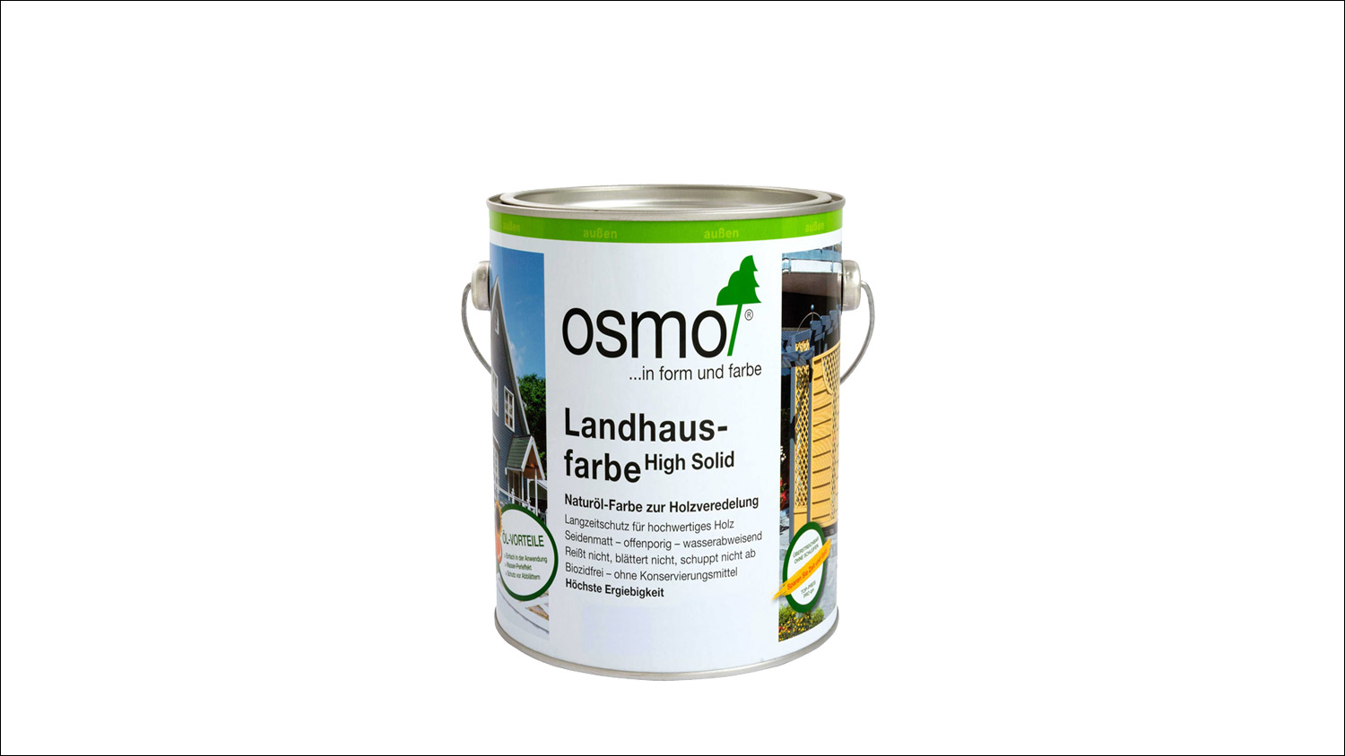 Osmo Landhausfarbe 2101 Weiß, 0,75l