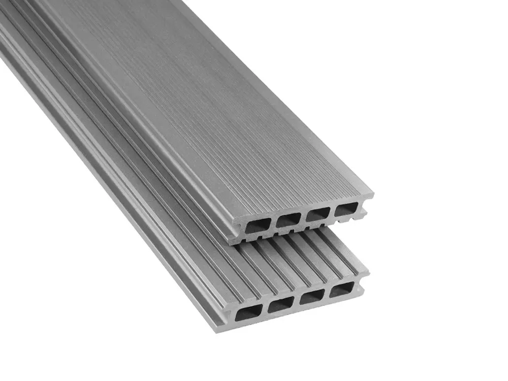 WPC Dielen HK Standard fein/grob grau unbehandelt, 26x145mm, Länge 6m WPC Dielen HK Standard fein/grob grau unbehandelt, 26x145mm, Länge 6m