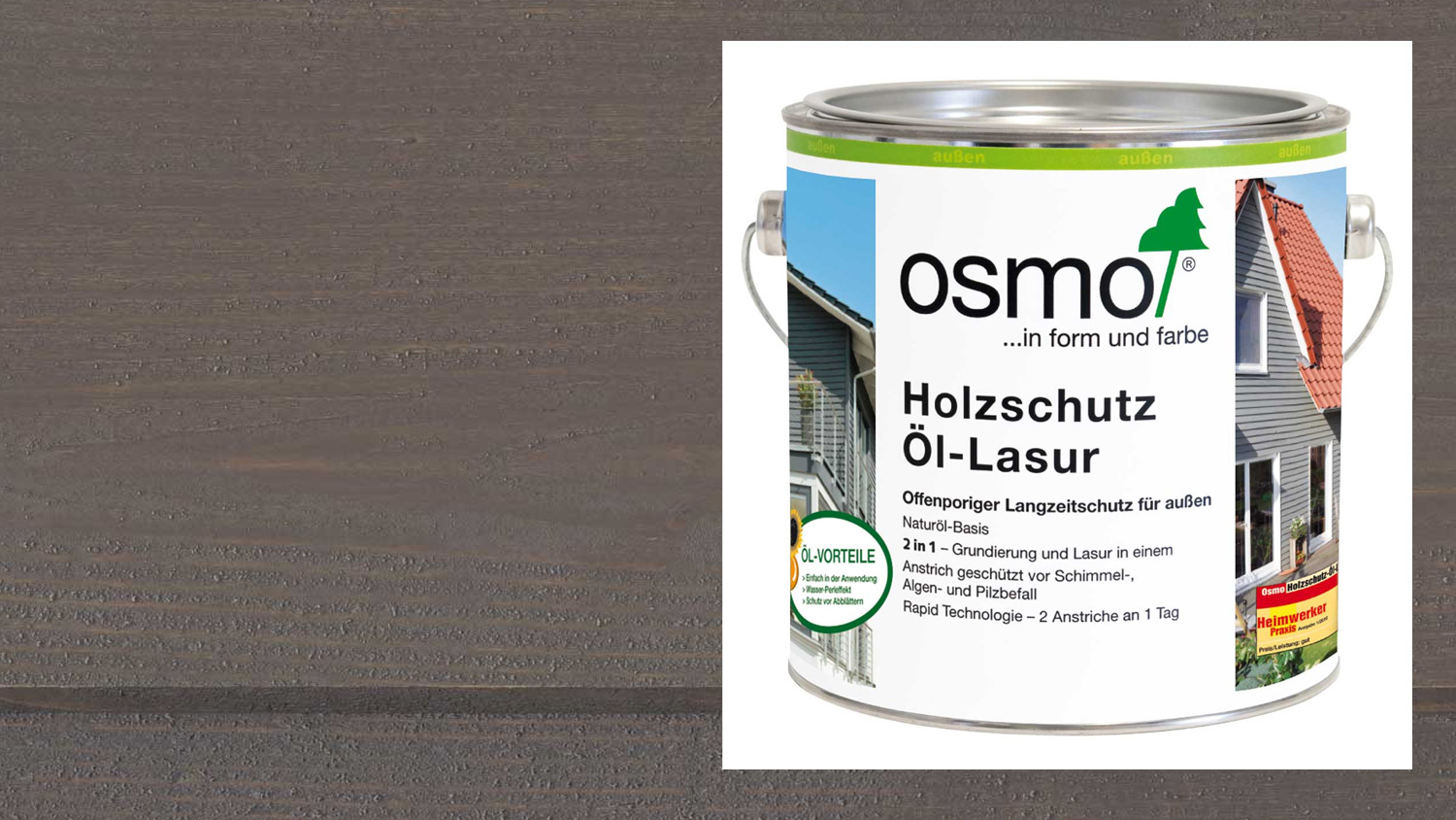 Osmo Holzschutz Öl-Lasur 905 Patina, 2,5l 