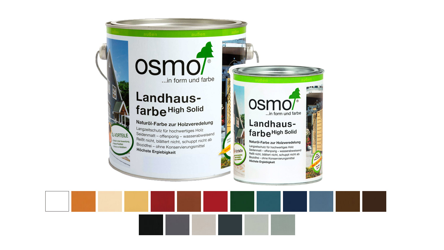 Osmo Landhausfarbe 2205 Sonnengelb, 0,75l