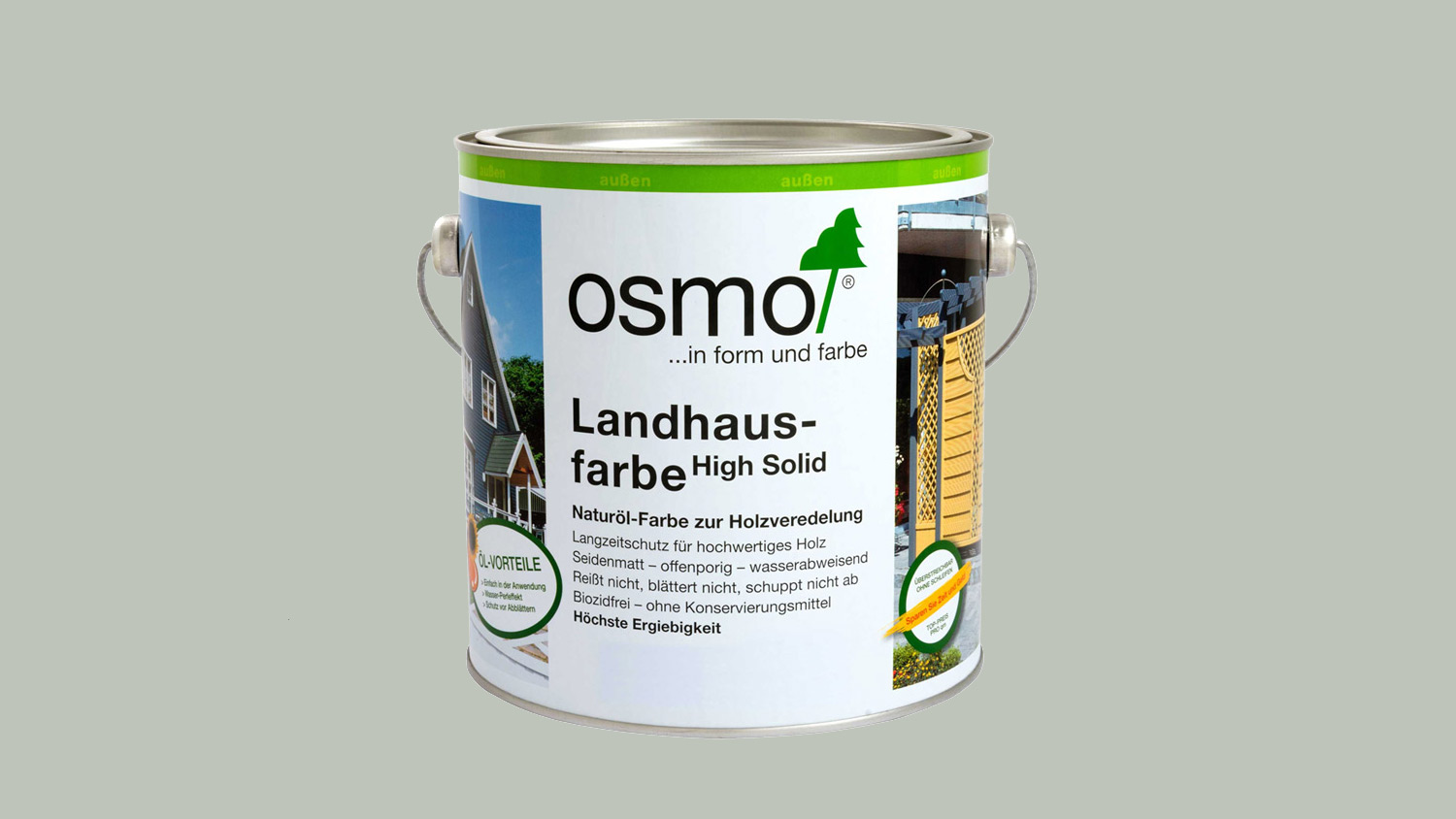 Osmo Landhausfarbe 2735 Lichtgrau, 2,5l 