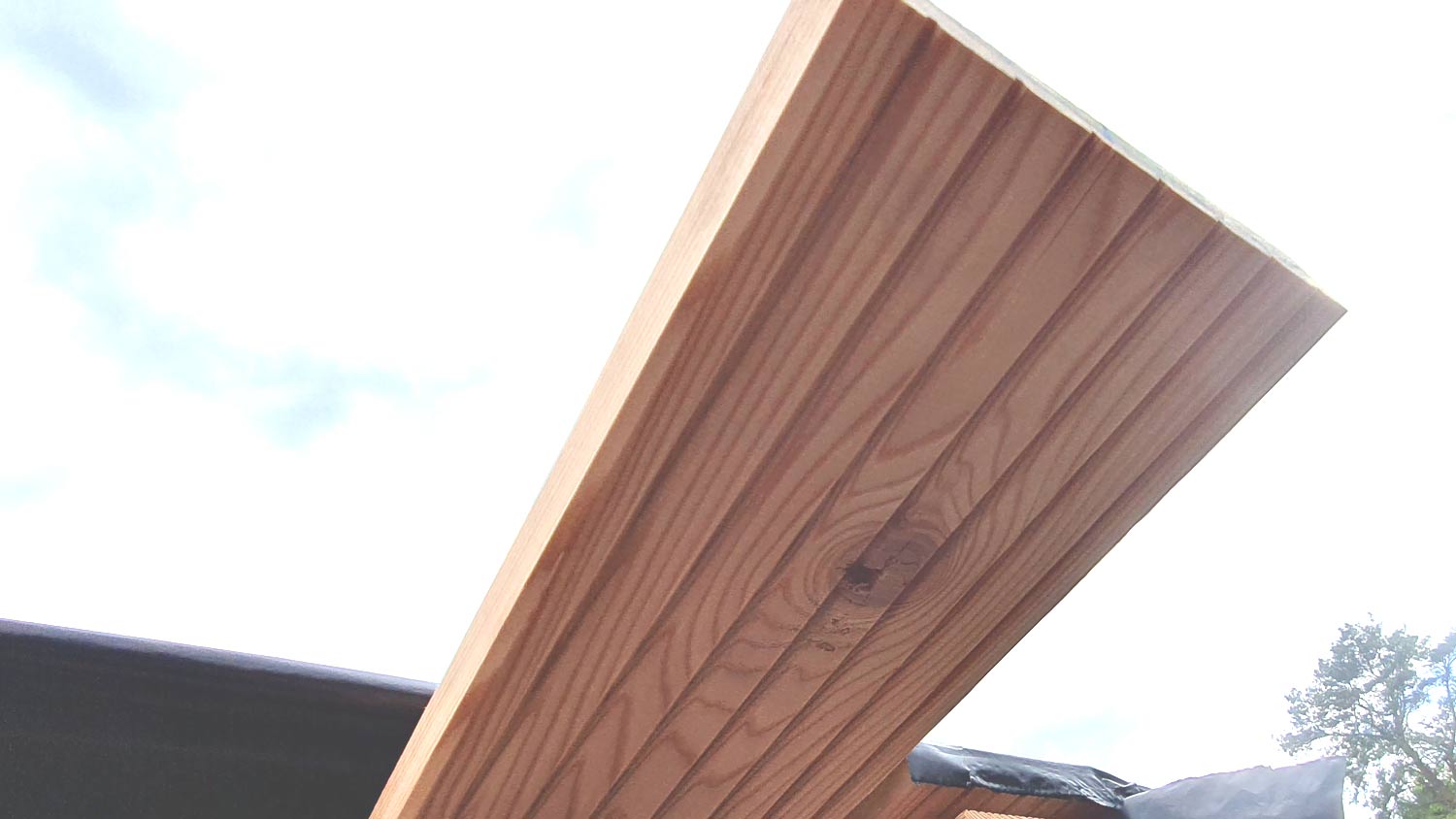 CANADIX Terrassendielen kanad. Lärche 26x140mm, Länge 2,44m, grob/fein, A/B CANADIX Terrassendielen kanad. Lärche 26x140mm, Länge 2,44m, grob/fein, A/B