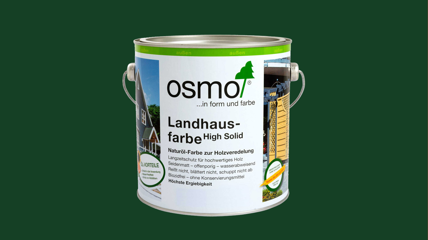 Osmo Landhausfarbe 2404 Tannengrün, 2,5l 