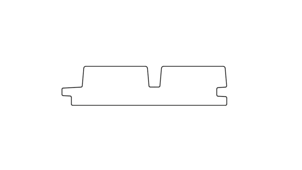 LUNA Duple 3D Fassadenprofil* mit Leistenoptik, Thermofichte, 32x140mm, Länge 3,90m, A-Sort.