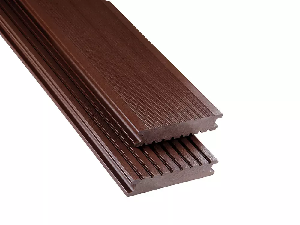WPC Dielen VP Standard fein/grob  schokobraun unbehandelt, 26x145mm, Länge 1m