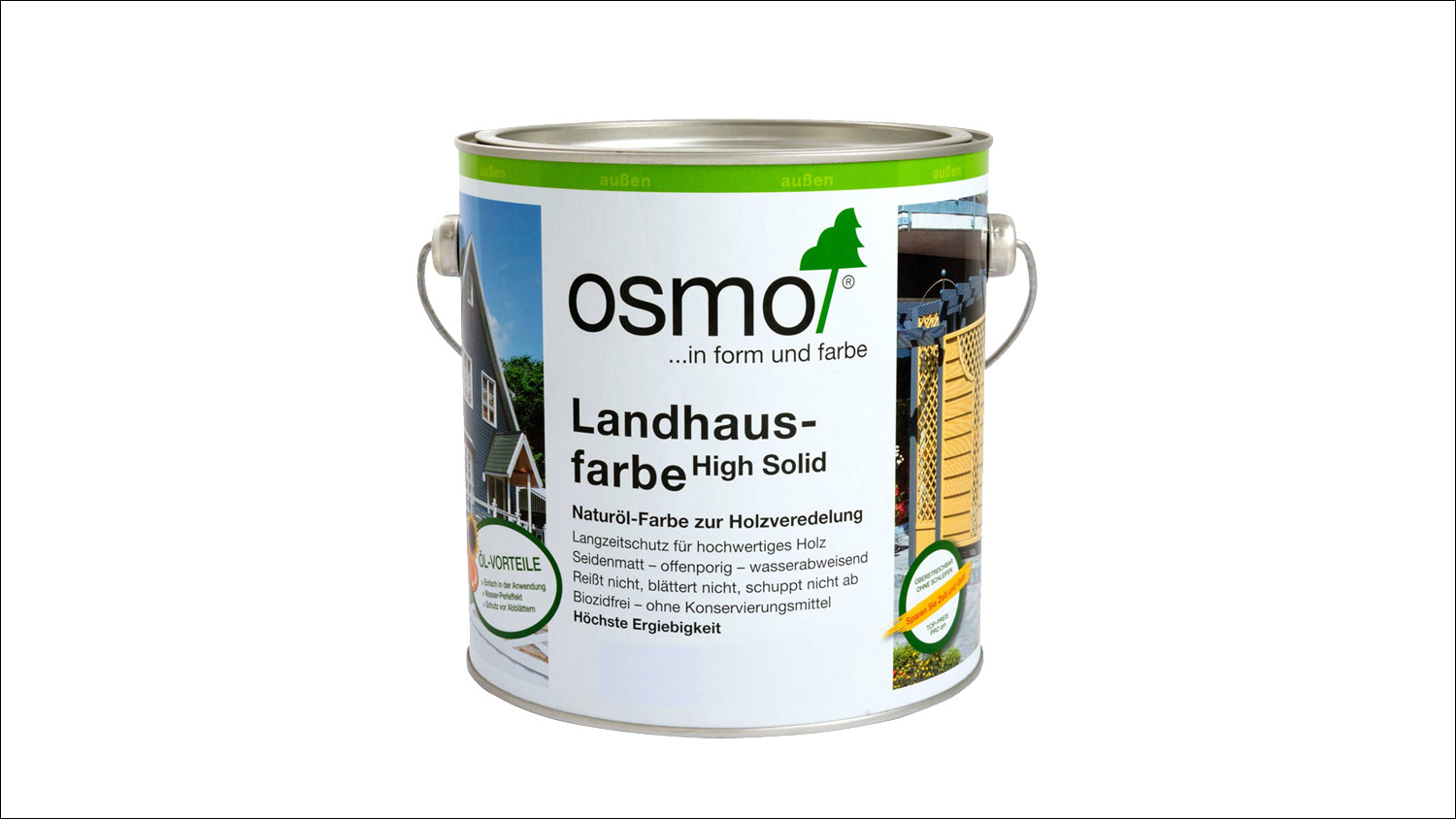 Osmo Landhausfarbe 2101 Weiß, 2,5l 