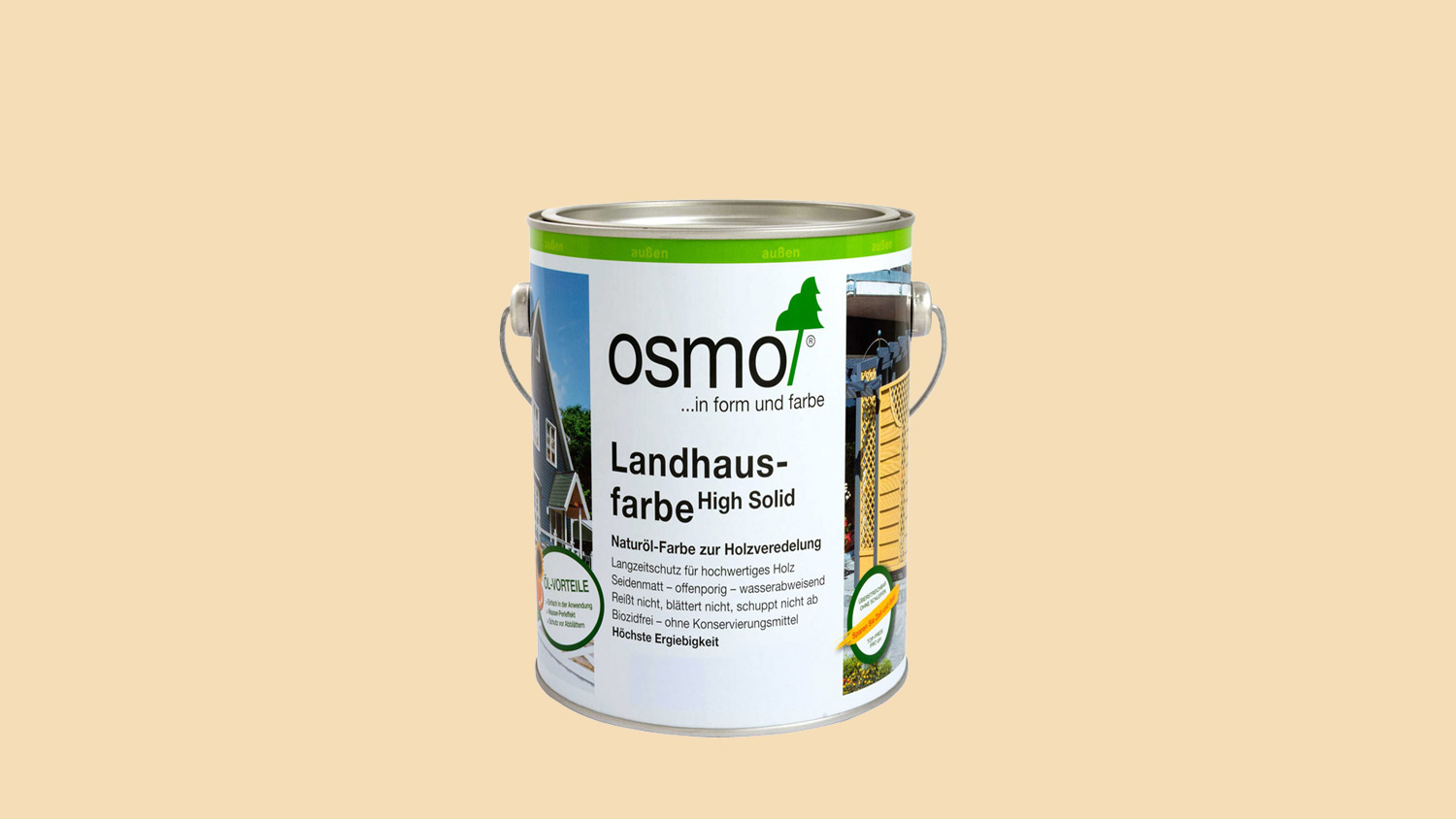 Osmo Landhausfarbe 2204 Elfenbein, 0,75l