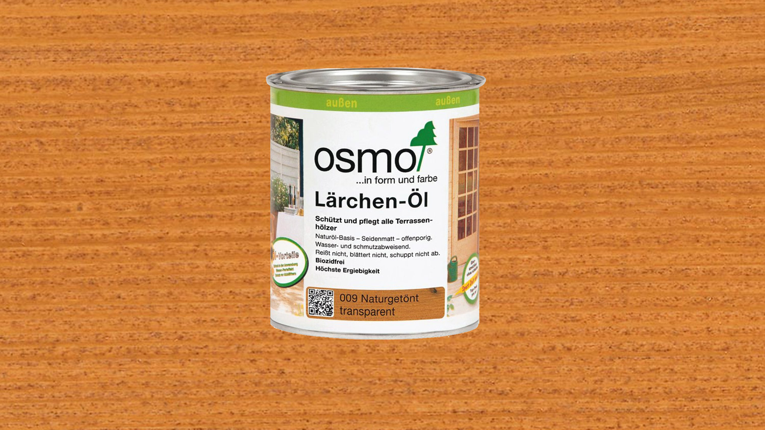 Osmo Terrassenöl 009 Lärchen-Öl Naturgetönt transparent  0,75l (für Nadel- u. Edelhölzer) 