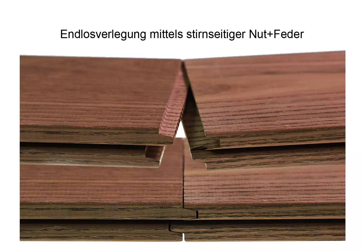 Thermoholz Dielen aus Esche mit Nut und Feder