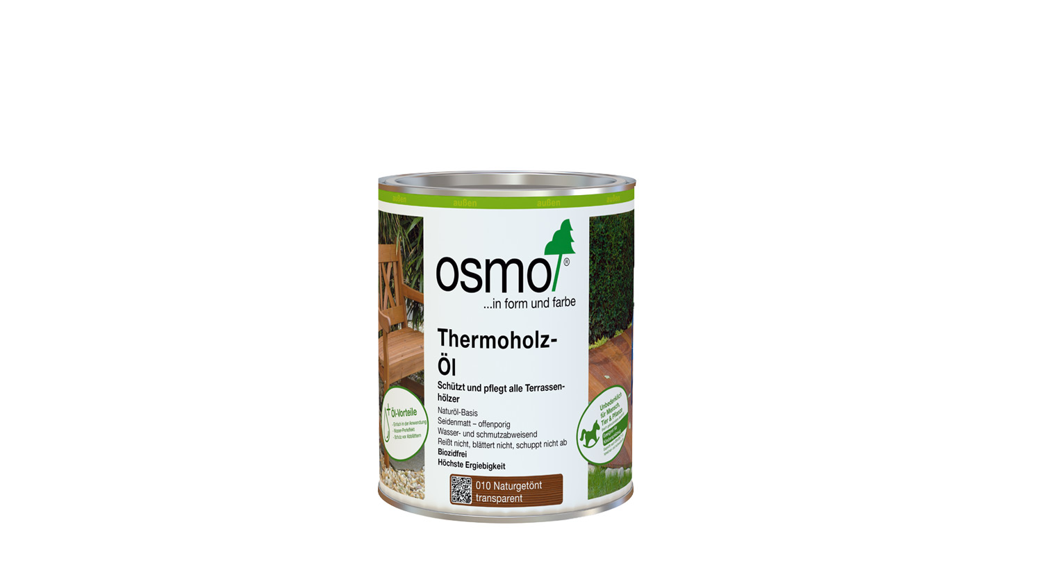 Osmo Terrassenöl 010 Thermoholz 0,75l (für Nadel- u. Edelhölzer) 