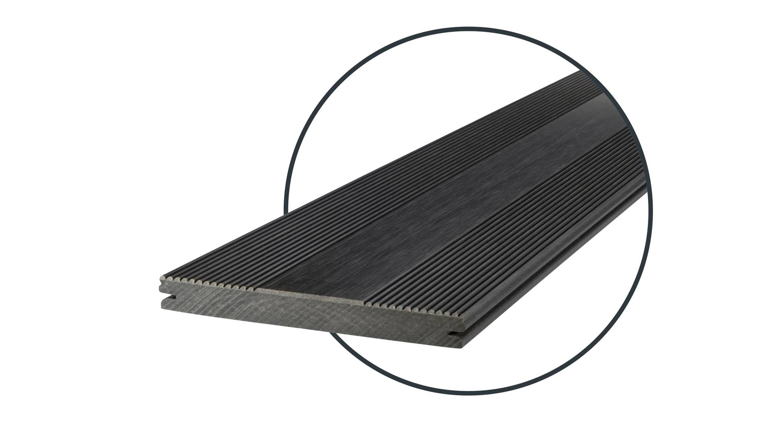 Megawood WPC Terrassendiele Classic Varia 21x195mm, teilgeriffelt, HARZart