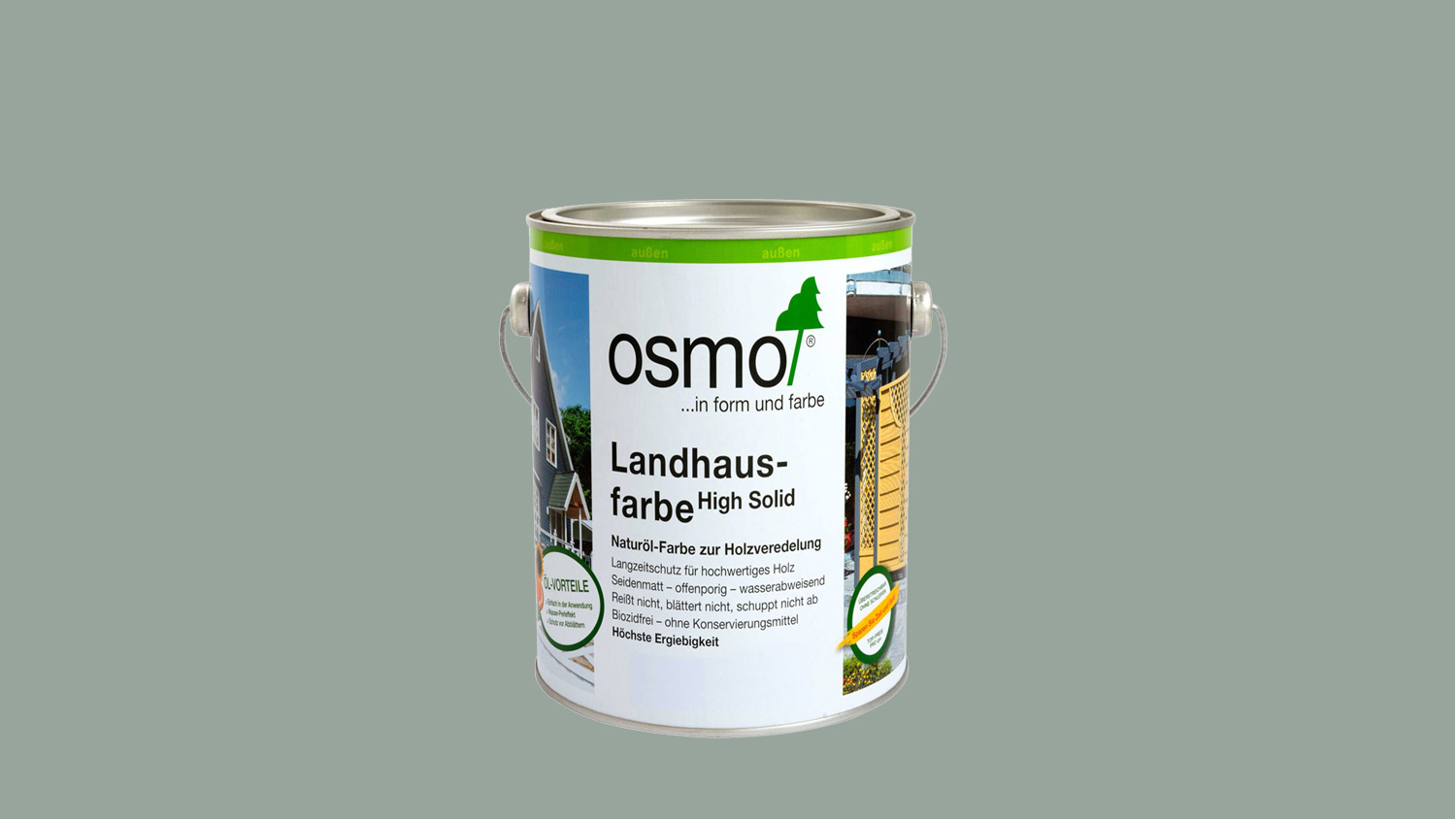 Osmo Landhausfarbe 2742 Verkehrsgrau, 0,75l