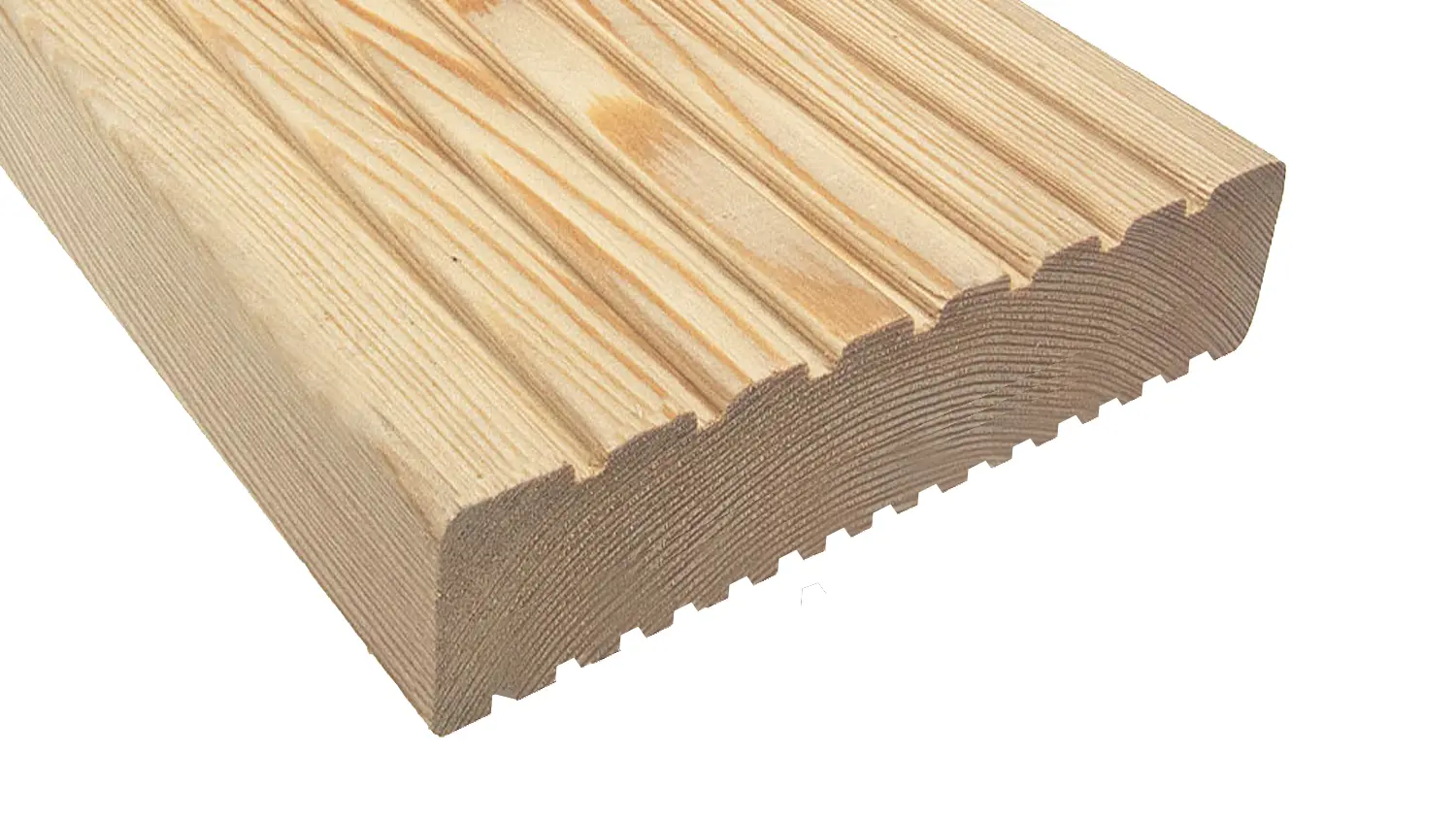 Terrassendiele europ. Lärche 44x145mm, Länge 5,00m, glatt/glatt, A/B  