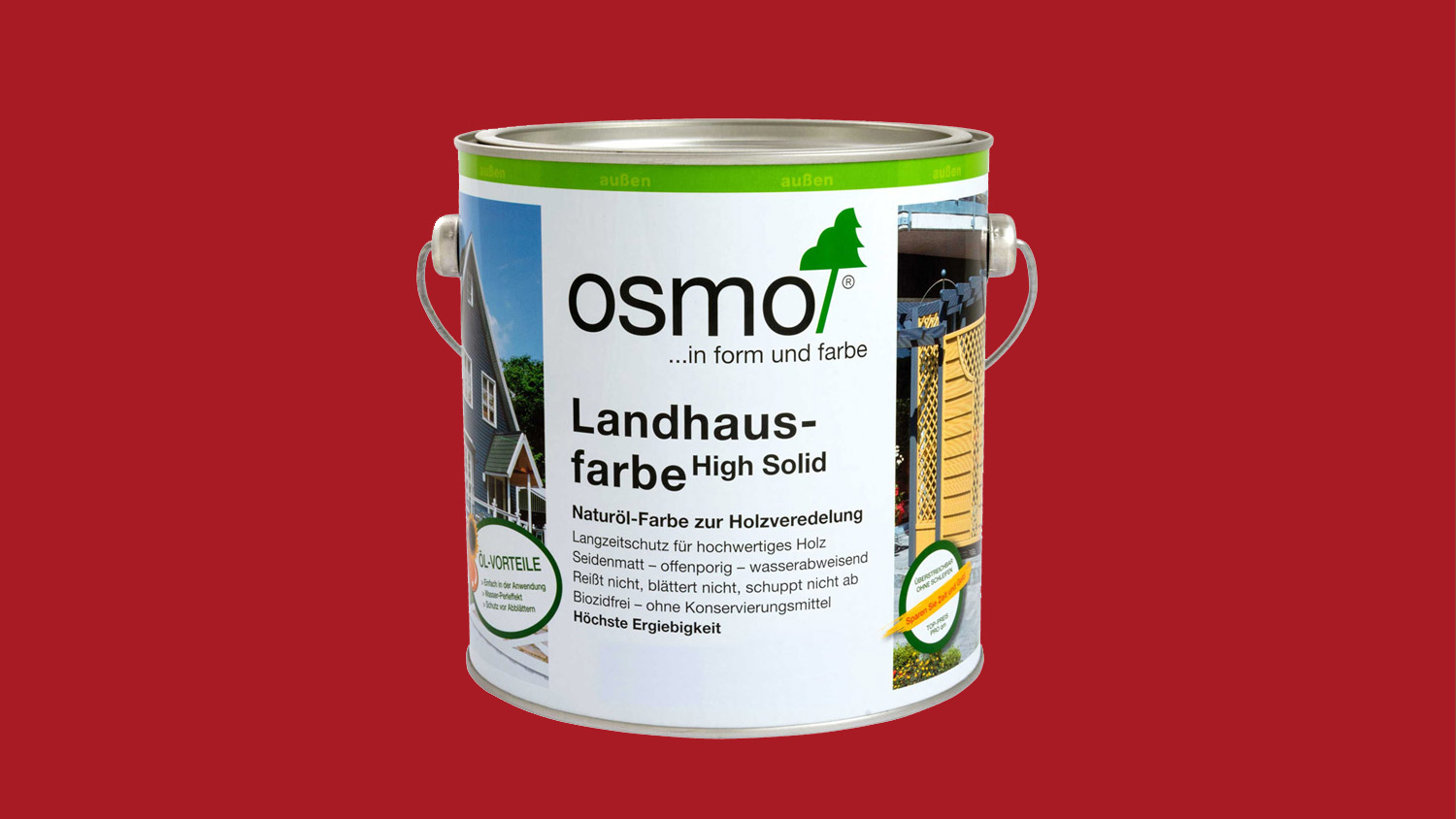 Osmo Landhausfarbe 2311 Karminrot, 2,5l 