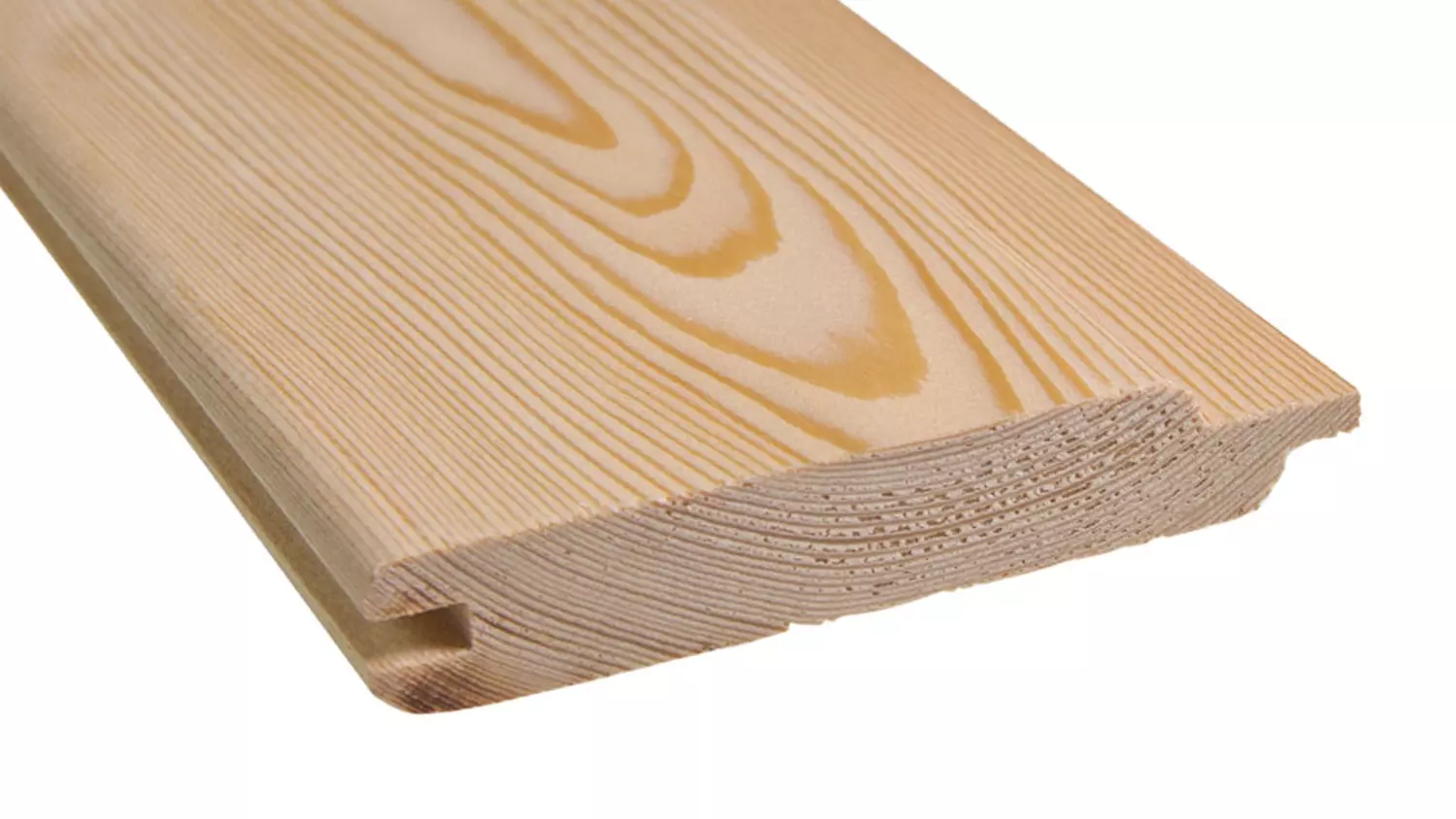19,5 x 96mm Kombiprofil Softline/Faseprofil nord. Lärche, Länge 4,50m, B-Sort.