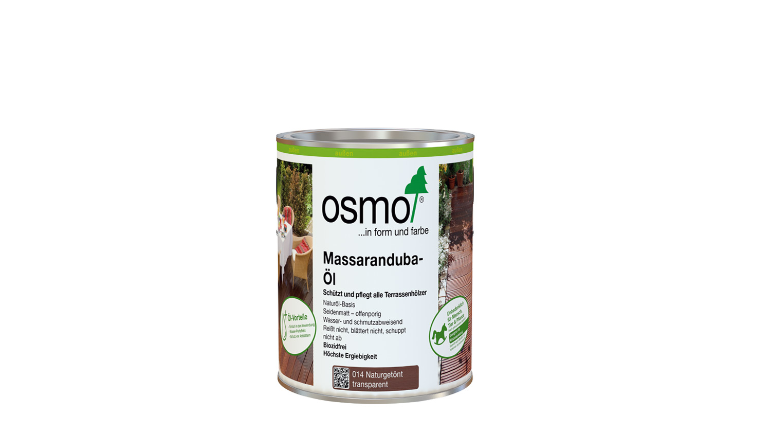 Osmo Terrassenöl 014 Massaranduba  0,75l (für Nadel- u. Edelhölzer) 