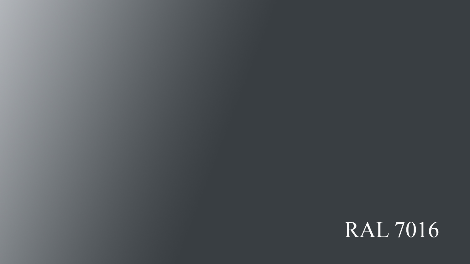 Aluminium in RAL 7016, pulverbeschichtet