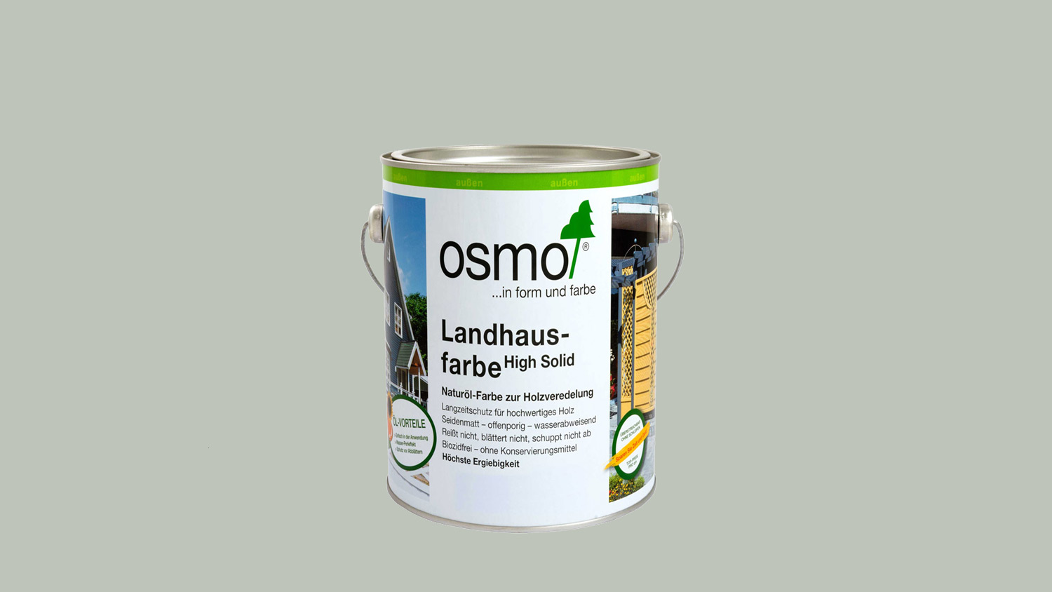 Osmo Landhausfarbe 2735 Lichtgrau, 0,75l