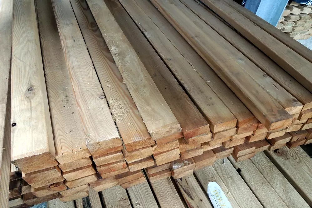 27x58 mm Rhombusbretter 15° gehobelt/elegant, sibirische Lärche, Länge 4,00m, Sonderposten 3821