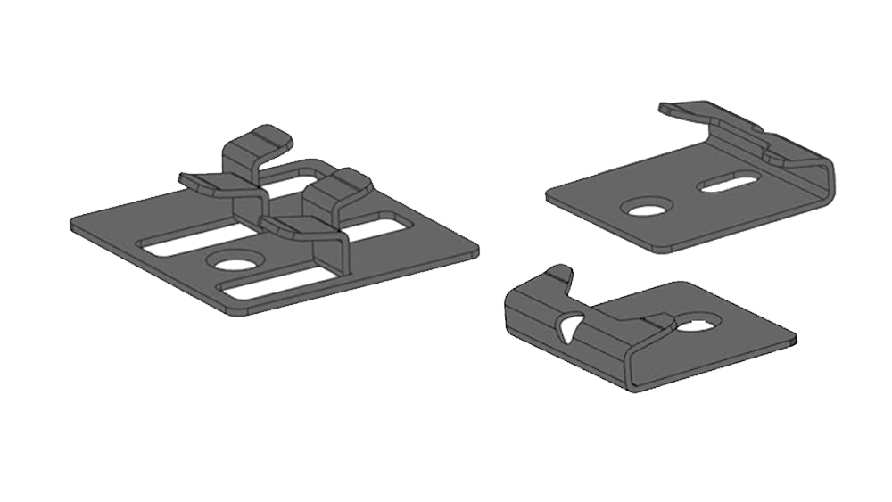 WPC Montage-Clip für Rhombusleisten 18x100mm, 100 Stck, V2A