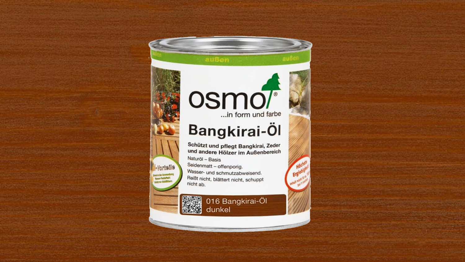 Osmo Terrassenöl 006 Bangkirai-Öl Naturgetönt 2,5l (für Nadel- u. Edelhölzer) 